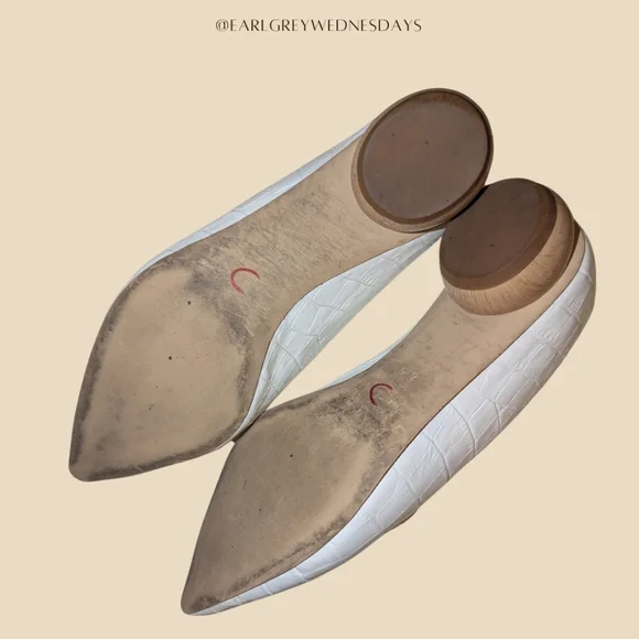 Jeffery Campbell Viona Pointed Toe Croc-Embossed Leather Loafers Size 6.5 - Picture 5 of 7